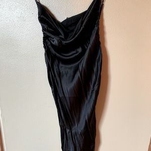 NWT Kendall + Kylie Satin Black Dress